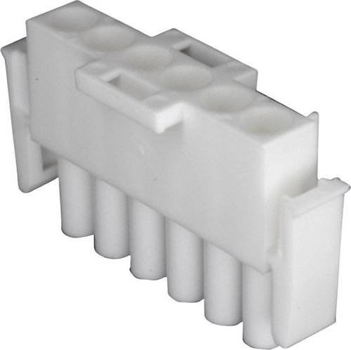 TE Connectivity Universal-MATE-N-LOK Stiftgehäuse-Kabel in Weiß, 6 Polzahl, 640581-1 - Bild 1