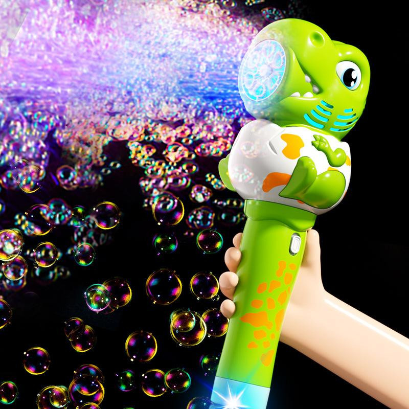 Linyi toy Dinosaurier Blase Pistole elektrisch grün 3-6 Jahre - Bild 2