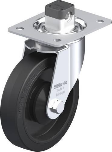 Blickle Lenkrolle LE-POEV 161KA-CS11 mit Feststeller, schwarz, Rad-Durchmesser: 160 mm, Tragfähigkeit: 300 kg - Bild 1