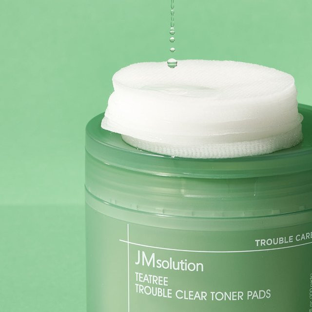 JMSOLUTION Teebaum Toner-Pads, 100 Stk., für unreine Haut - Bild 1