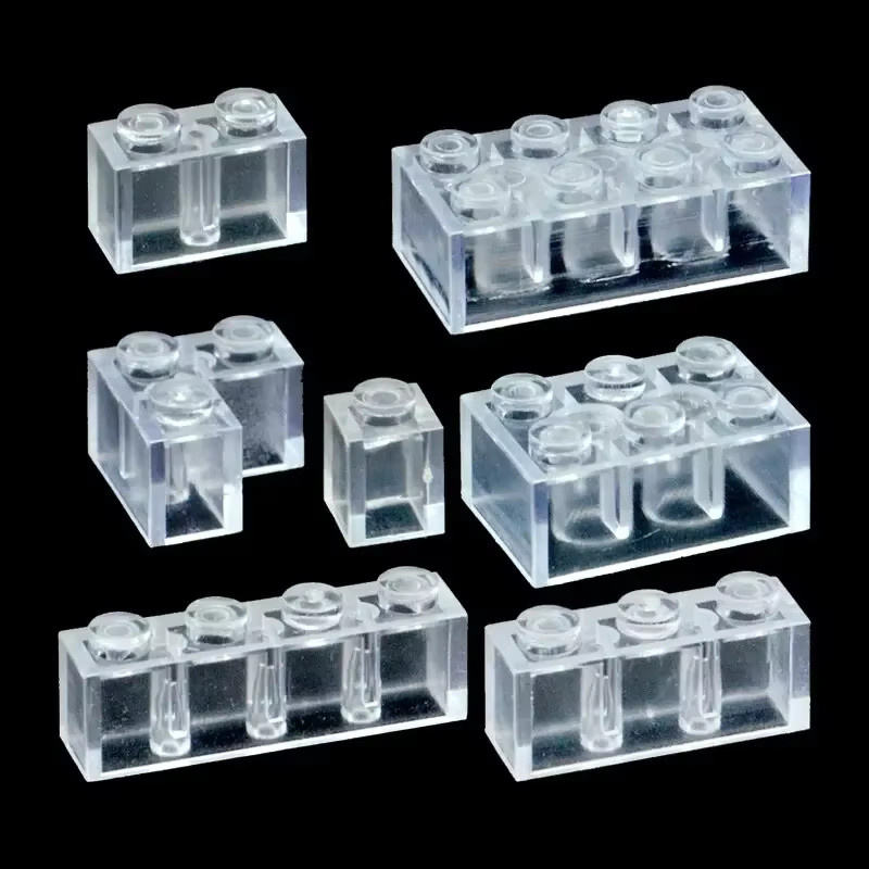 Kleine Partikel Ziegel Bausteine, Transparent, Weiß, Zubehör - Bild 3