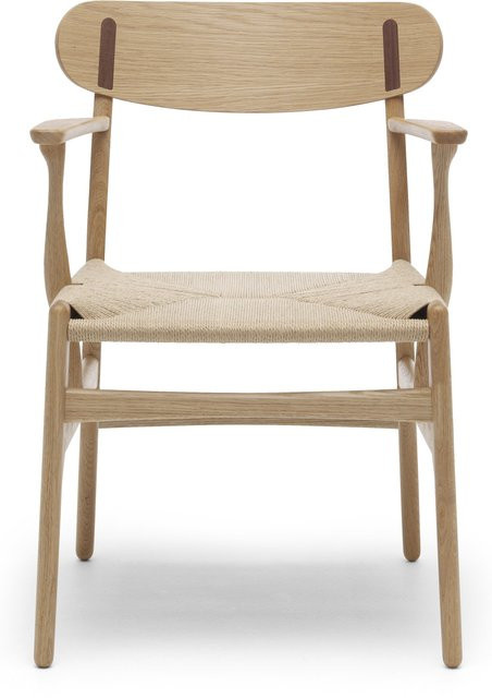 Carl Hansen & Søn CH26 Stuhl mit Stoffbezug in Braun - Bild 1