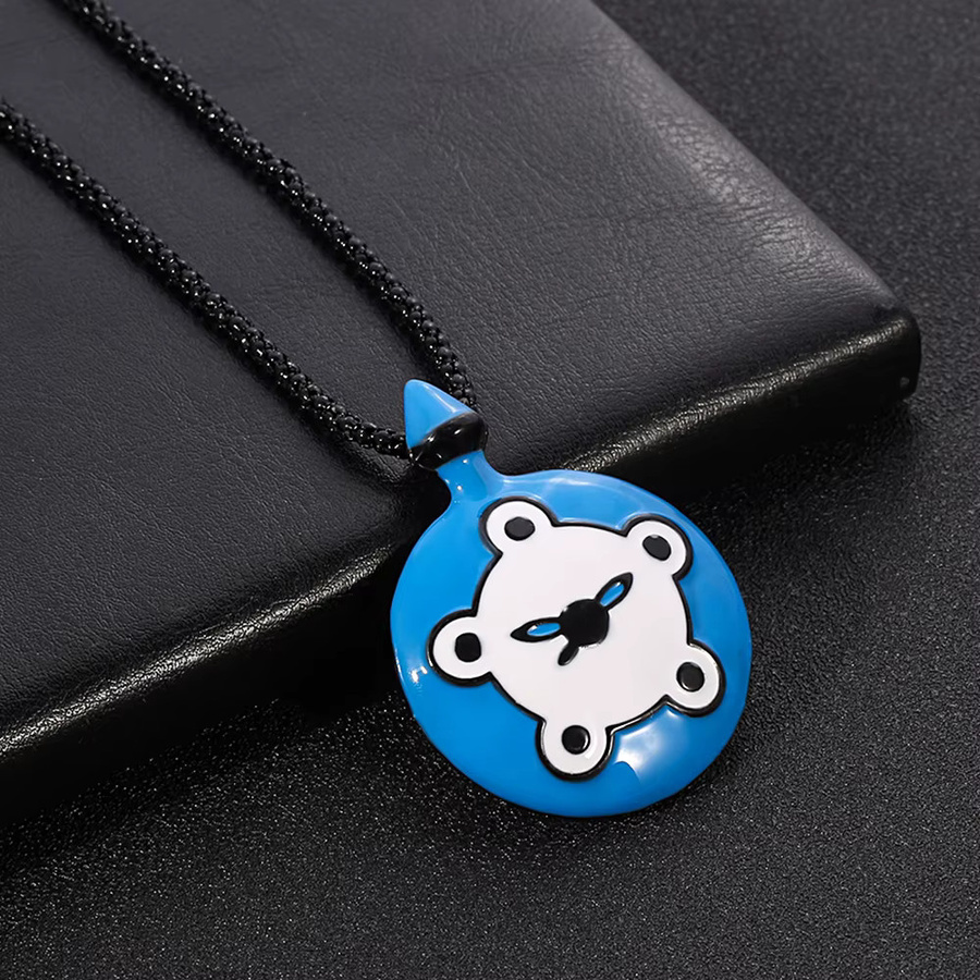 TAKARA TOMY Taschenuhr-Halskette, Emaille, Blau, Unisex - Bild 2