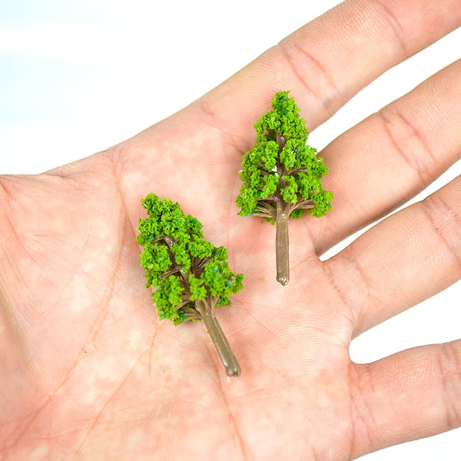 TERAYSUN Miniatur Bäume, 20-teiliges Set, Natur, Grün, Kunststoff - Bild 2