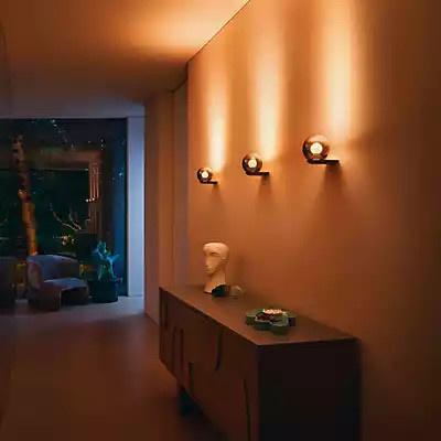 Occhio Luna Parete LED Wandleuchte in Dark Chrome mit CCT-Steuerung und Touch-Funktion - Bild 2