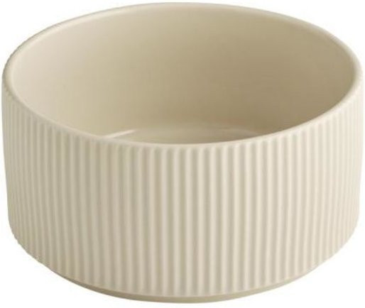 APS Schale THE GRID aus Porzellan, beige, 6er Pack, Durchmesser: 16 cm, Höhe: 8 cm, 1600 ml - Bild 1
