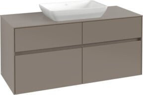 V&B Waschtischunterschrank Collaro in Graphite mit mittigem Waschtisch, B/T/H: 120 x 54,8 x 50 cm - Bild 1