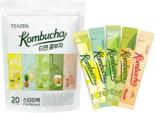 Teazen Kombucha Starter Pack, Instant-Drink, 20 Sticks - Bild 1