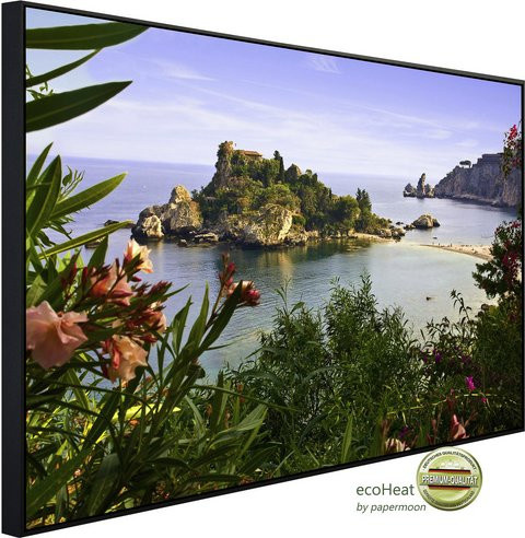 papermoon Infrarotheizung EcoHeat Taormina Meer mit Matt-Effekt in Bunt, App-Steuerung und Überhitzungsschutz - Bild 1