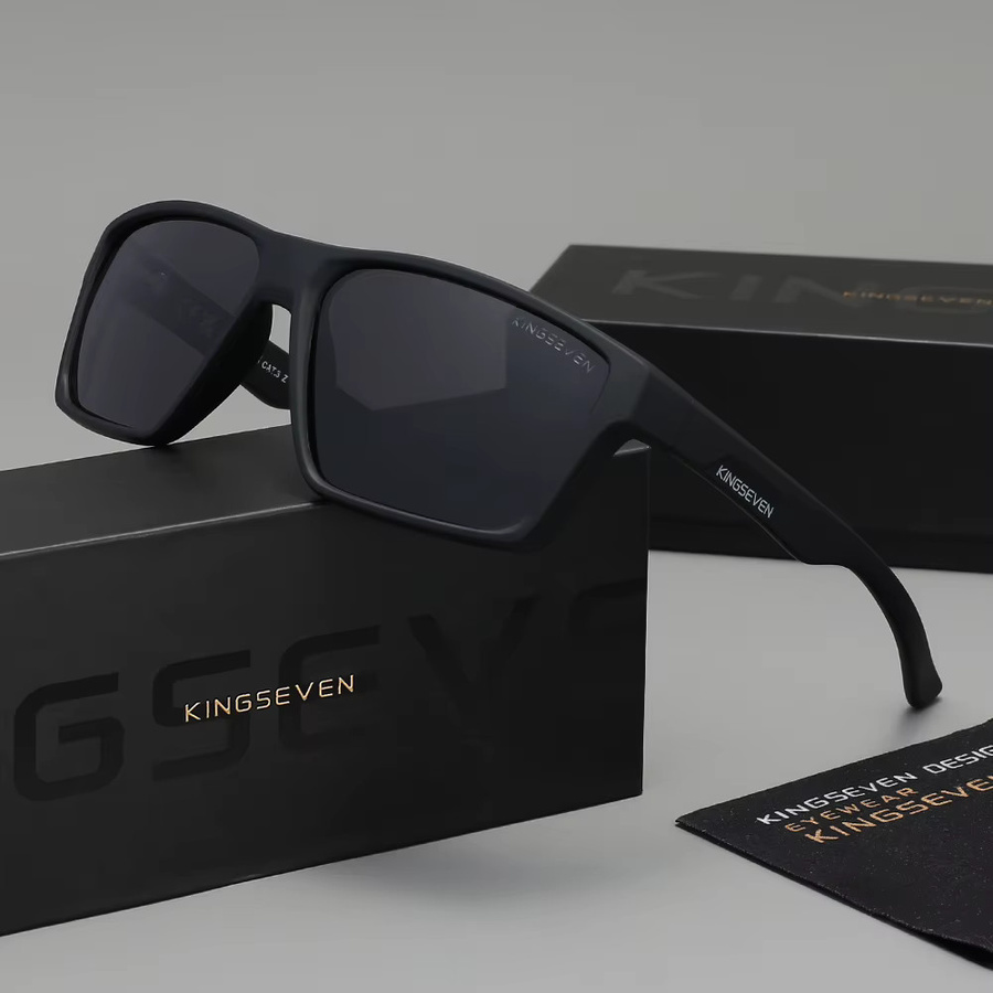 KINGSEVEN Sonnenbrille, Square, Vollrand, Kunststoff, Unisex - Bild 1