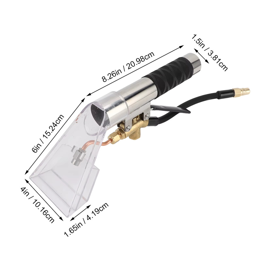 DOACT Multifunktionaler Teppichreinigungs-Extraktor Handstab aus Edelstahl in Silber für Mytee und ShopVac - Bild 3