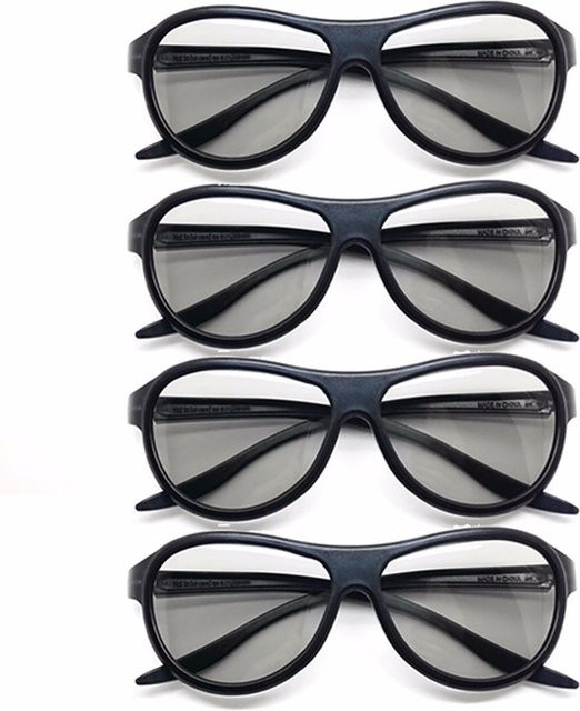 TPFNet 3D Brille passiv polarisiert in Schwarz - Bild 1
