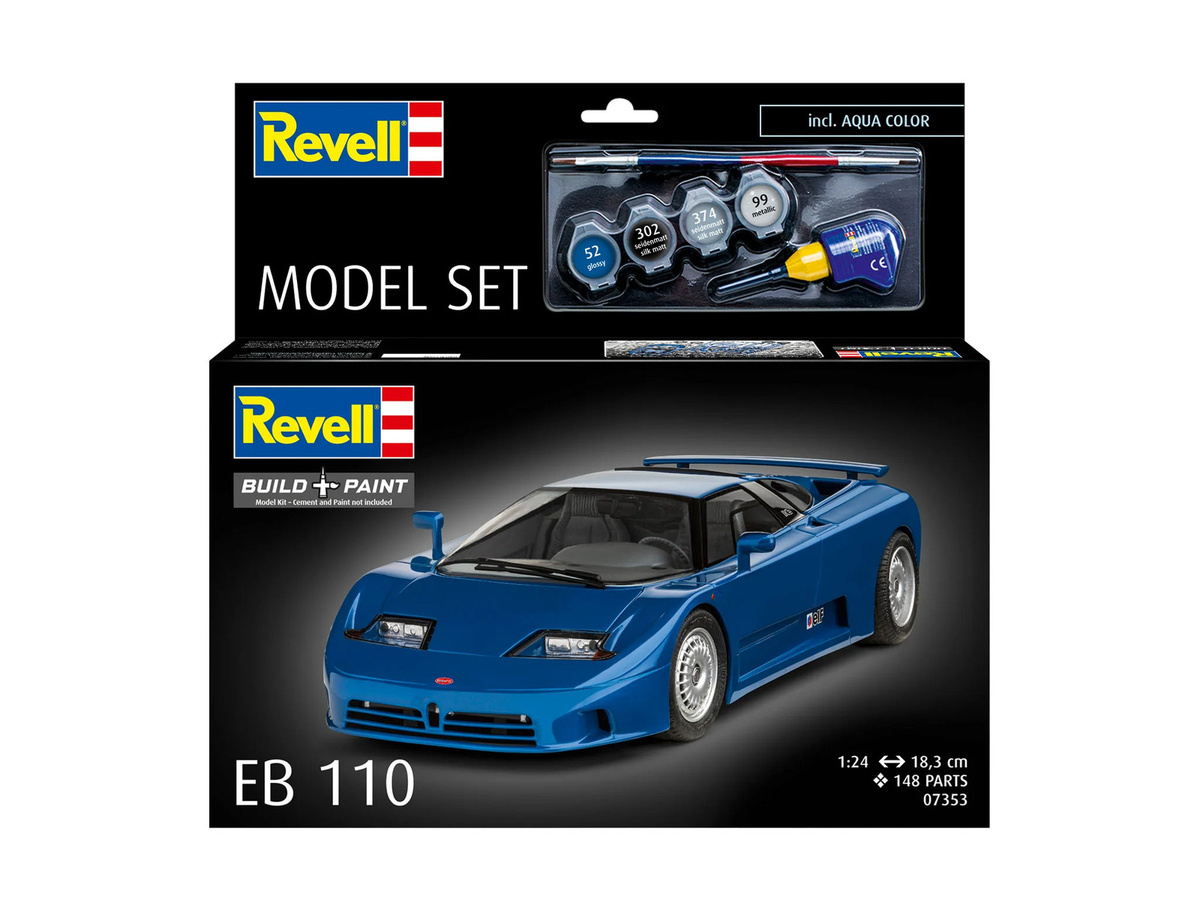 Revell Bugatti EB110, Modellset, 1:24, ab 13 Jahren - Bild 3