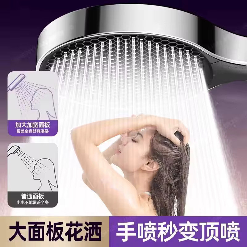 Zloog Panel Massage Spa Druckdusche mit 3 Modi und One-Key-Stop-Funktion, Durchmesser: 15 cm - Bild 4