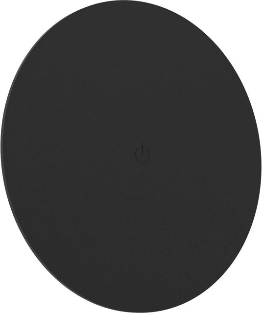 Eglo LED-Wandleuchte Porciano in Schwarz mit Fernbedienung, rund, Durchmesser: 20 cm, Tiefe: 4 cm - Bild 1