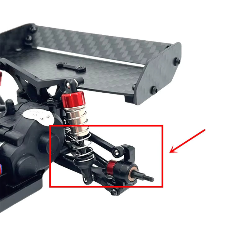 RUICHEN TECHNOLOGY Metall-Upgrade Hinterachse für Ferngesteuertes Auto CVDFit für WLtoys 244016 LOSI Micro-B 1/24 - Bild 2