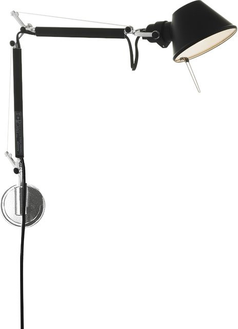 Artemide Tolomeo Micro Wandleuchte LED Schwarz dimmbar und verstellbar - Bild 1