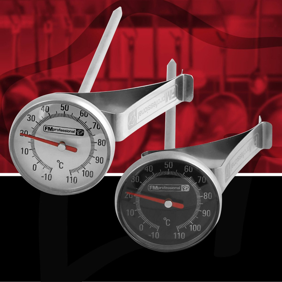 FMprofessional Getränkethermometer Set, 2 Stück, Silber, Rund - Bild 2