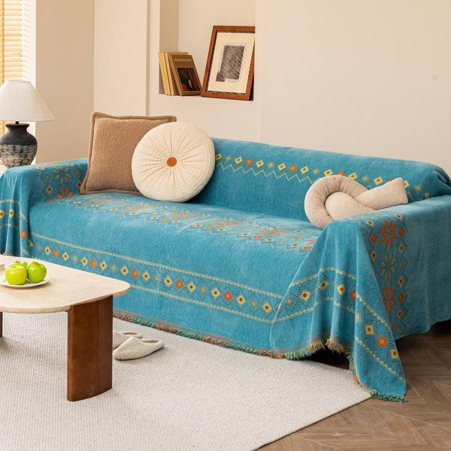 Super Six All-in-one High-End Sofabezug aus Chenille für alle Jahreszeiten, Breite: 180 cm, Tiefe: 130 cm - Bild 1