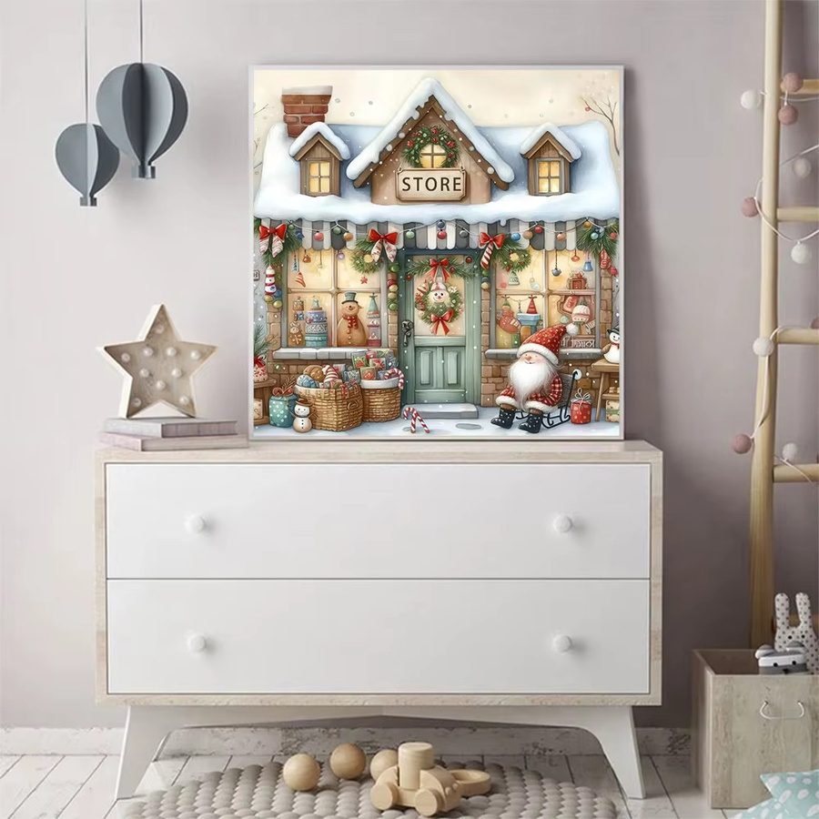 Momoart DIY Diamantmalerei-Set Landschaftsbild mit Wintermotiv als Wandkunst in Multicolour, B/H: 20 x 20 cm - Bild 3