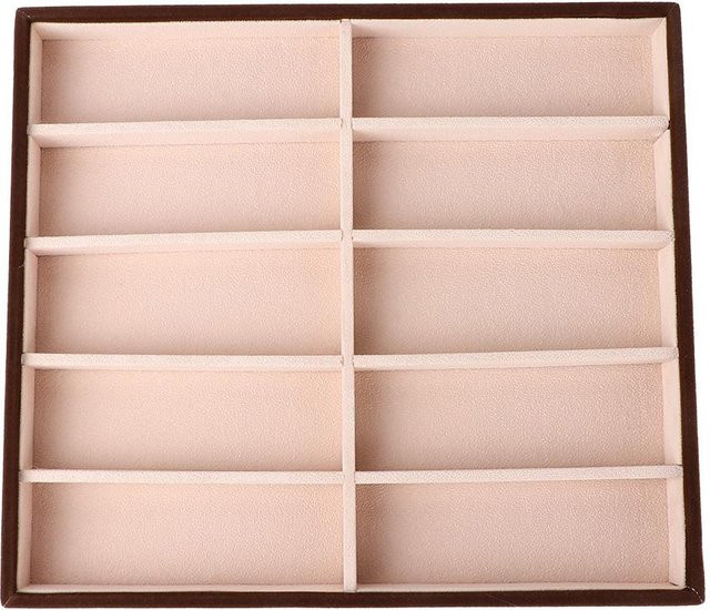 CosyHome Brillen-Organizer, Sonnenbrillen-Box mit 10 Fächern, White - Bild 1