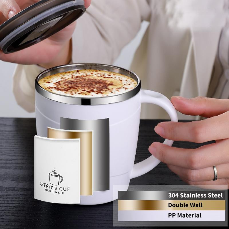 Mango Event Isolierter Kaffeebecher aus Edelstahl 304 mit Deckel und Griff, Grün, 500 ml - Bild 3