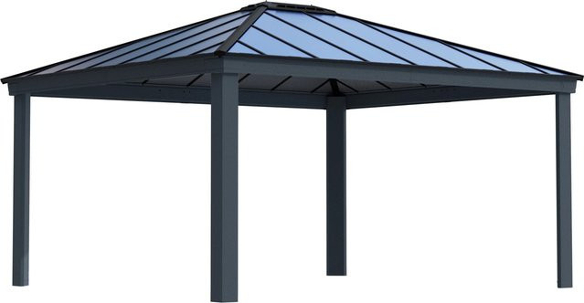 Canopia Dallas Gartenpavillon aus Aluminium und Polycarbonat in Anthrazit B: 483,7 cm, T: 306,7 cm, H: 422 cm - Bild 1