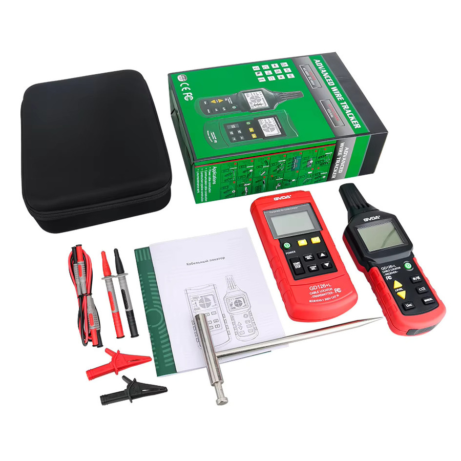 GVDA MS6818 Metallrohr-Ortungsgerät Rot – Professioneller Kabeltester für AC/DC 30-400V zur Leitungsortung und Suche von Untergrund-Netzwerk-Schutzschaltern - Bild 5