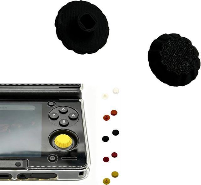 AYN Joystick-Kappen Set für AYN Thor, 2 Stück, 3D-gedrucktes Ersatzzubehör mit Anti-Rutsch-Funktion, Schwarz, Orange, Rot - Bild 1