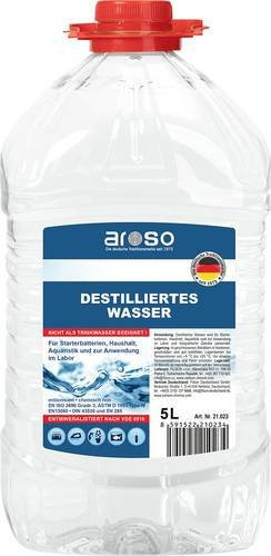 Aroso Wasser, Destilliertes Wasser, 5,0 l - Bild 1