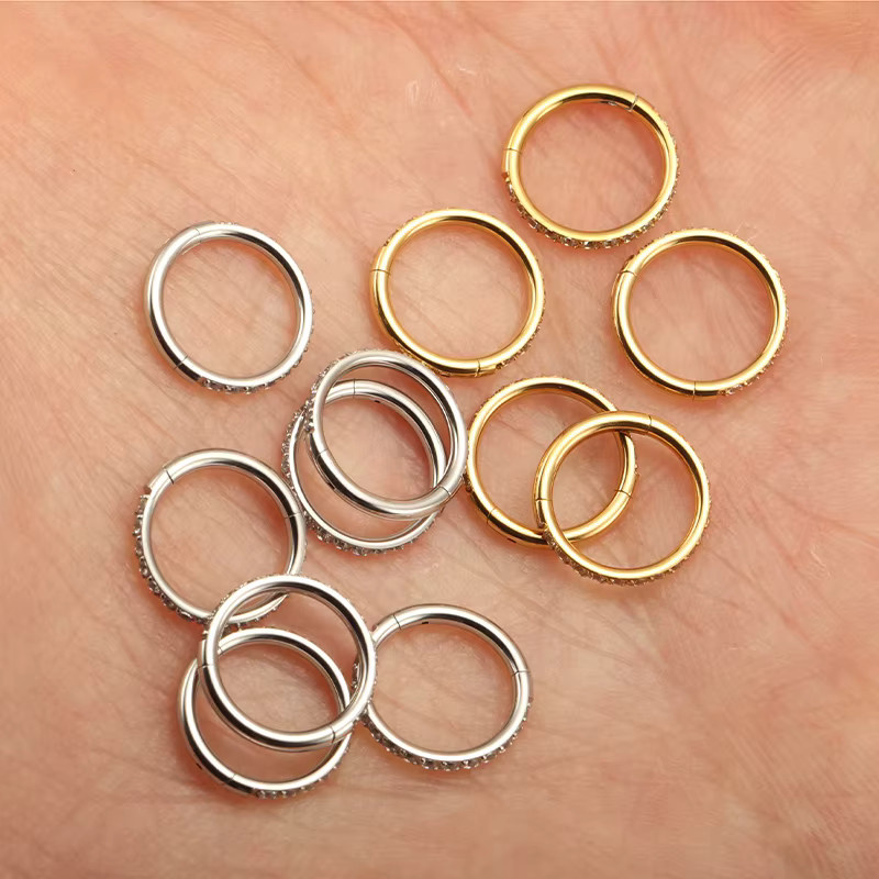 ZOORBODY JEWELRY Septum Ring, Edelstahl, Zirkonia, Unisex - Bild 2
