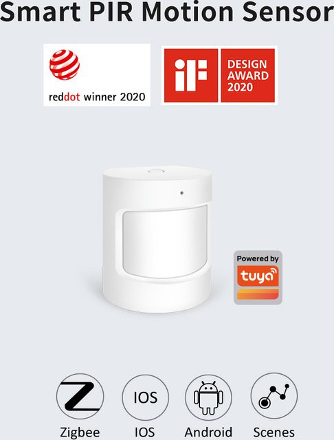 Lincukoo Lincukoo Tuya Zigbee 3.0 Intelligenter PIR-Bewegungssensor in Weiß mit 120 Grad Erfassungswinkel für Smart Life und Zigbee-Hub - Bild 1