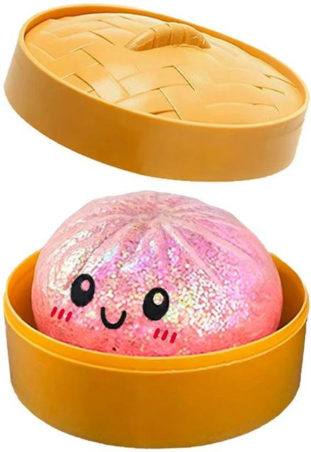 PRELEXT Glitzer-Knödel Squishy mit Box, Sensorisches Quetschspielzeug - Bild 1