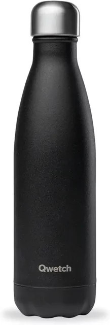 Isolierte Mattflasche Qwetch Originals in Schwarz, 0,42 l - Bild 1