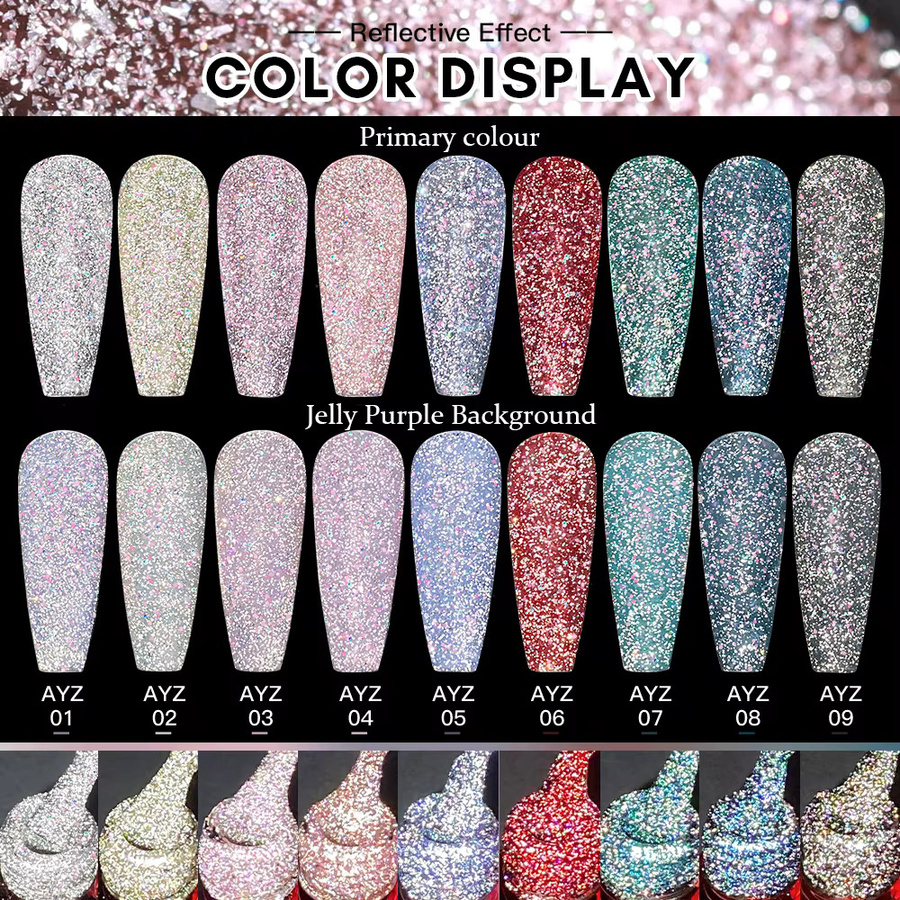 AS Firefly Glitzer-Gel-Nagellack, 15 ml, schimmernd - Bild 2