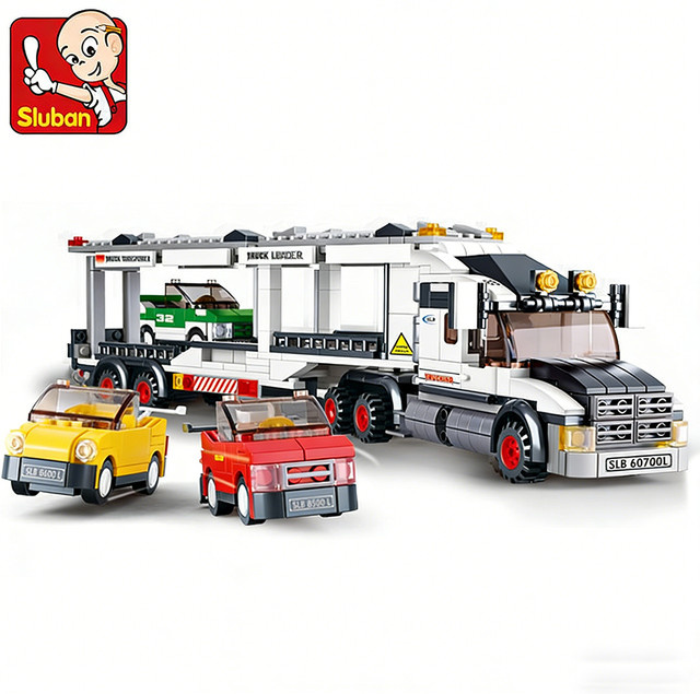 SLUBAN 0339 Transport Fahrzeug Bus, Bausteine Set, 638 Teile - Bild 1