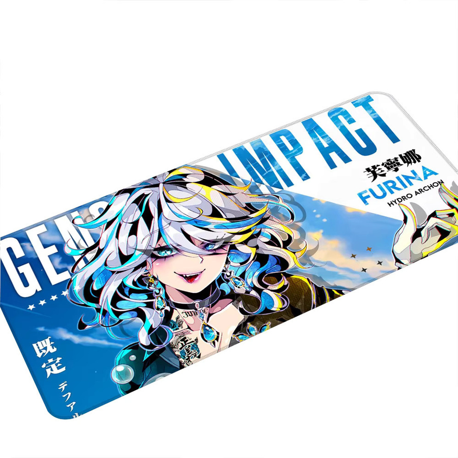 Bandai Mauspad Genshin Impact Anime Design Multicolour Gaming Tastaturunterlage - Bild 2