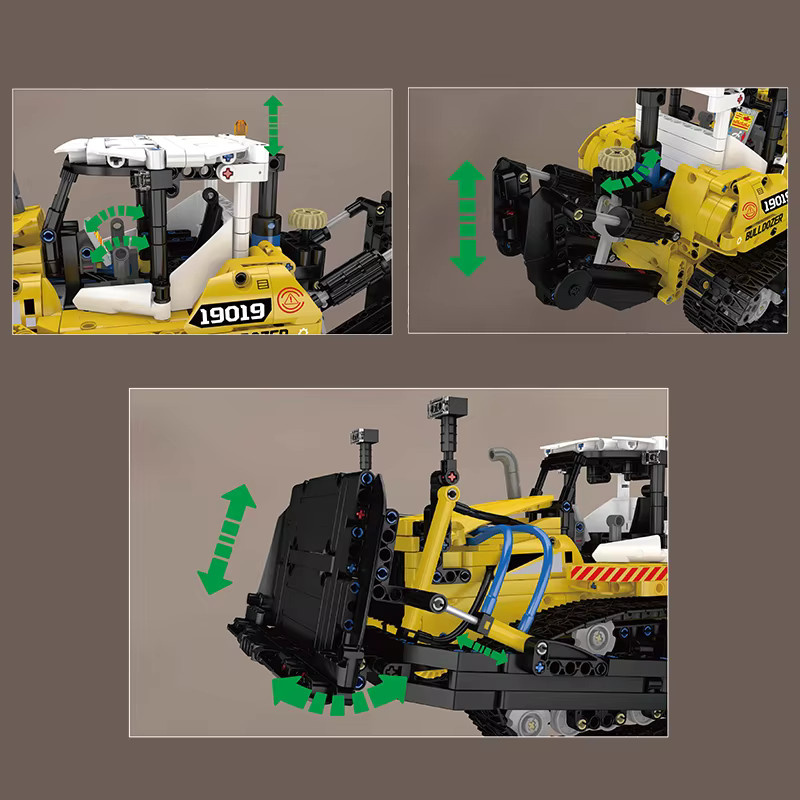 Mould King 19019 Technisches Auto Bulldozer, Baustein-Set, ab 14 Jahre - Bild 5