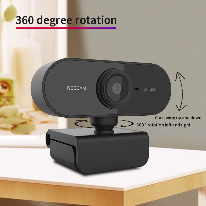 YOUMECAM Full HD 1080P Webcam in Schwarz mit 360-Grad-Drehfunktion für Videoanrufe, Online-Kurse, Live-Streaming und Gaming via USB Plug-and-Play - Bild 2