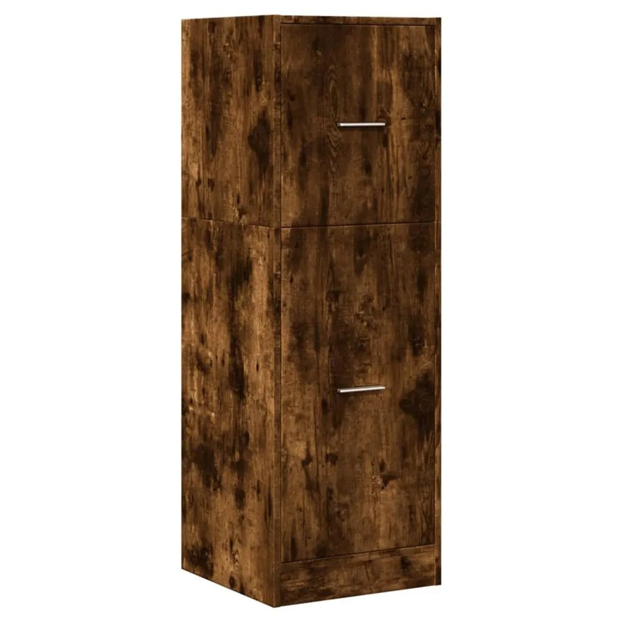 vidaXL Apothekerschrank aus Holzwerkstoff in Räuchereiche, B/T/H: 40 x 41 x 118 cm - Bild 2