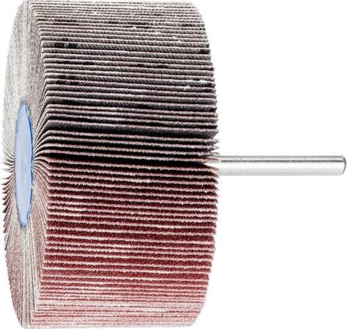 PFERD Korund Fächerschleifer A120 für Feinschliff und Finish, Durchmesser: 80 mm, Breite: 40 mm, Schaft-Durchmesser: 6 mm, 10 Stück, Multicolor - Bild 1