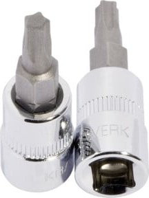 Kraftwerk Stecknuss TS 8 mit 1/4 Zoll 5-Stern TX-Bit in Silber - Bild 1