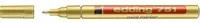 Edding Lackmarker 751 Permanentmarker in Gold mit feiner Spitze - Bild 1