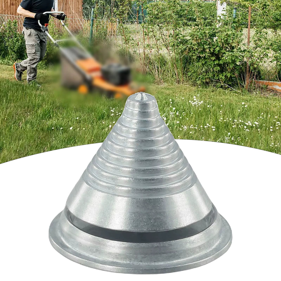 DAZZLEEX Metall Rasenmäher Klingen-Balancer in Silber und Beige zur Vibrationsreduzierung für ein glattes Mähen - Bild 3