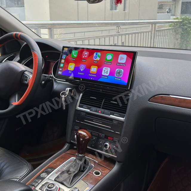 TPXINXIN Android 14.0 Multimedia Radio mit 15,8 Zoll Touchscreen für Audi Q7 2010 bis 2015, Wireless Carplay, GPS Navigation, Schwarz - Bild 1