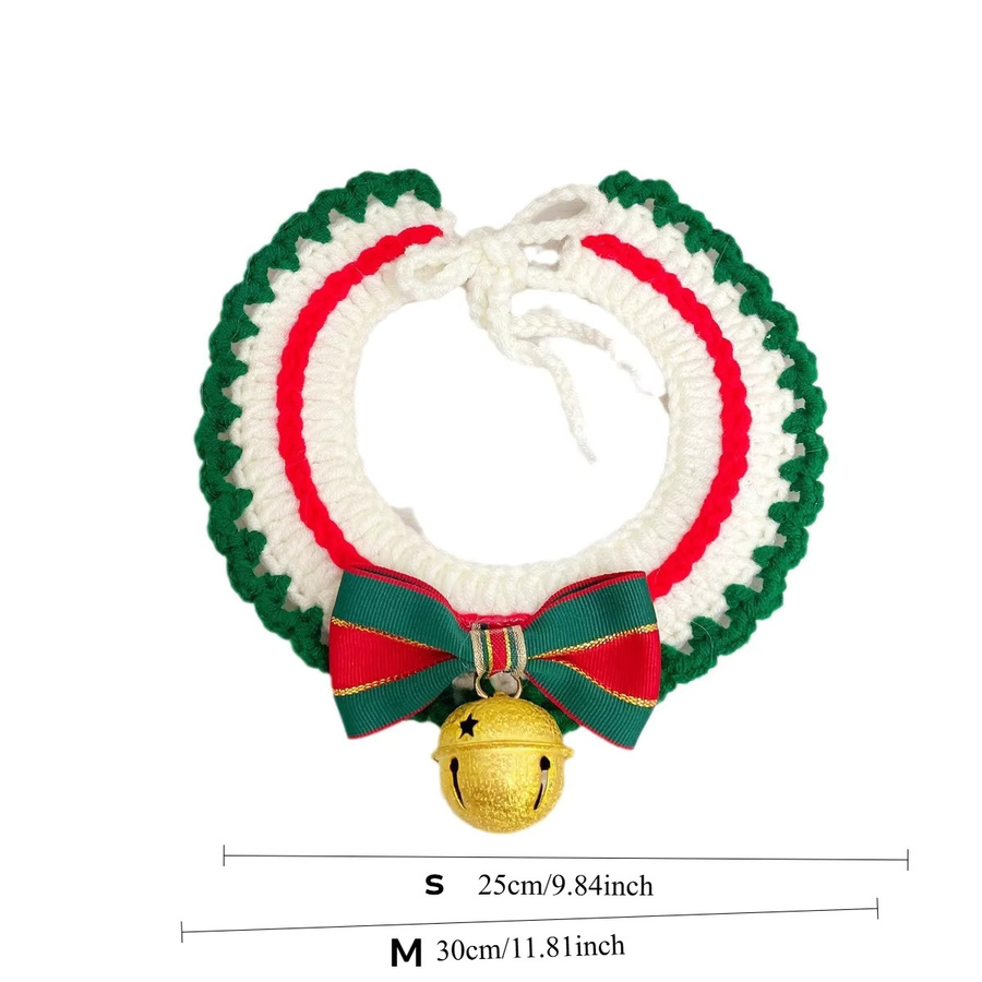 Katzenhalsband-Halskette, Wolle, Weihnachts-Design - Bild 2