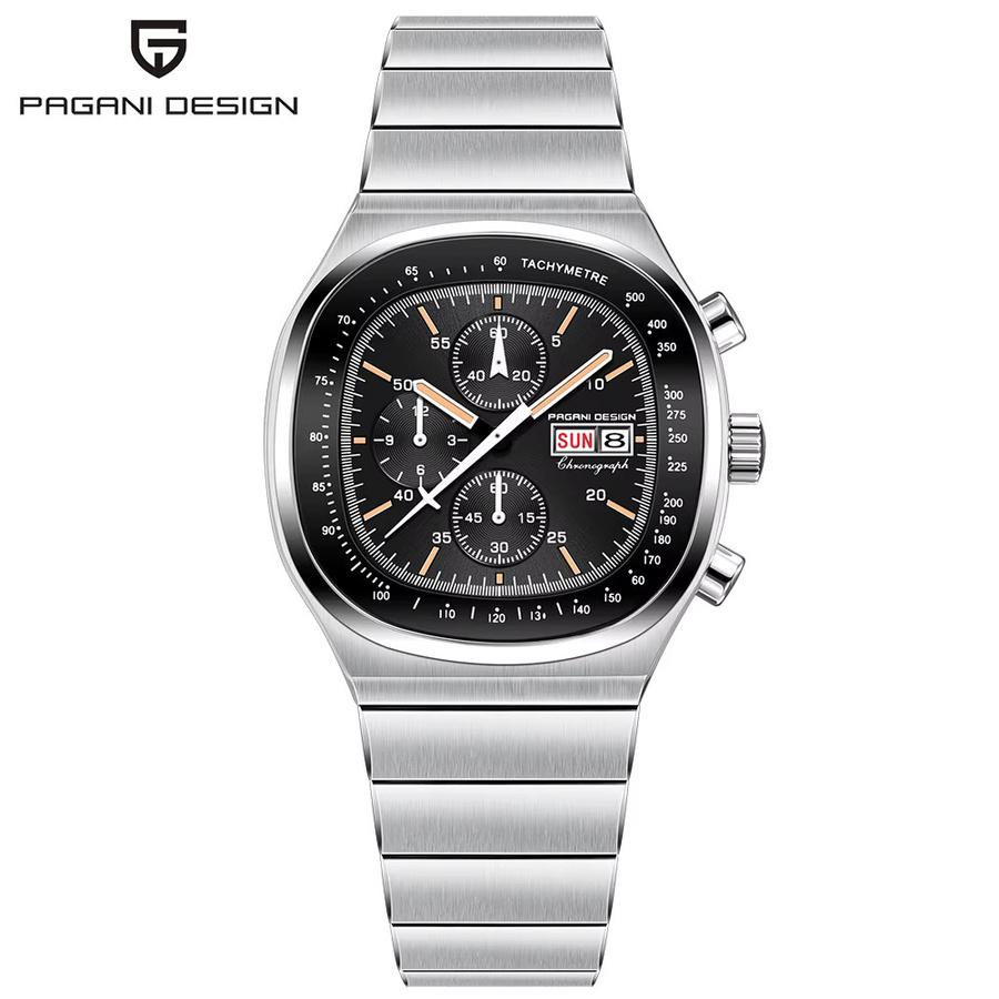 PAGANI DESIGN Armbanduhr, Quarz, Edelstahl, Saphirglas, 40 mm, Herren - Bild 5