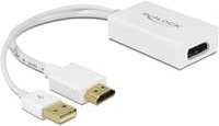 Delock Videokonverter USB-A auf HDMI und DisplayPort Adapter in Weiß für 4K UHD - Bild 1