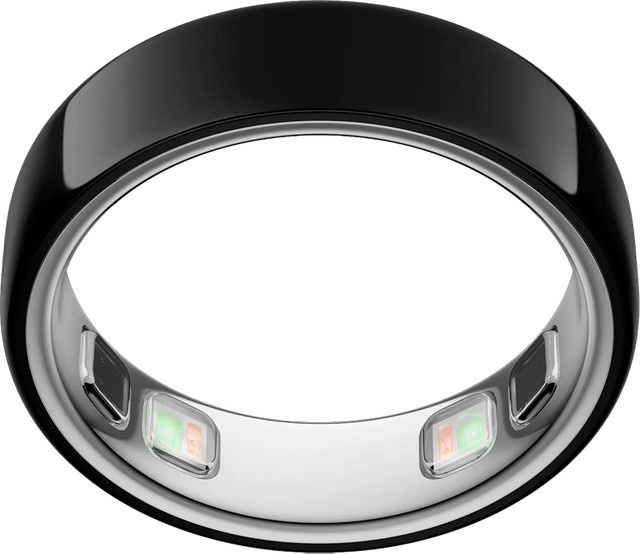 Oura Ring 5 Smart Ring mit Schlaf-Tracking und Herzfrequenzmessung in Schwarz Größe 12 für Unisex - Bild 1