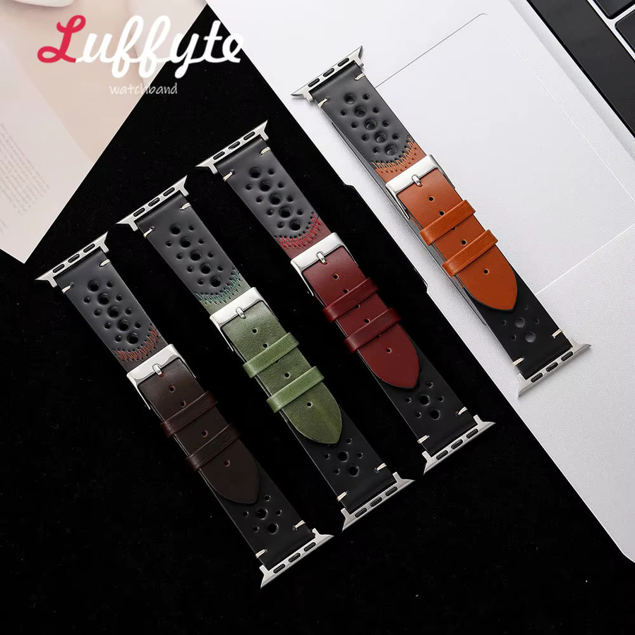 luffyte Uhrenarmband Leder, Herren - Bild 2